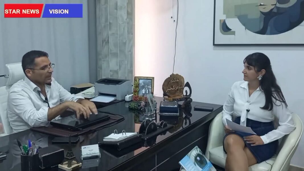 الأخصائي سامر كحيل: نقدّم تقنية مبتكرة في صناعة العين الإصطناعية الأخصائي سامر كحيل: نقدّم تقنية مبتكرة في صناعة العين الإصطناعية