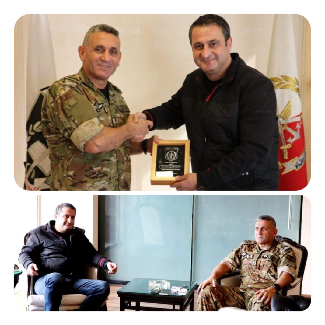 رئيس مجلس إدارة شركة “أف.سي.آر. إنشورنس غروب” الاستاذ كميل سعد مكرماً من المفتشية العامة للجيش اللبناني رئيس مجلس إدارة شركة “أف.سي.آر. إنشورنس غروب” الاستاذ كميل سعد مكرماً من المفتشية العامة للجيش اللبناني