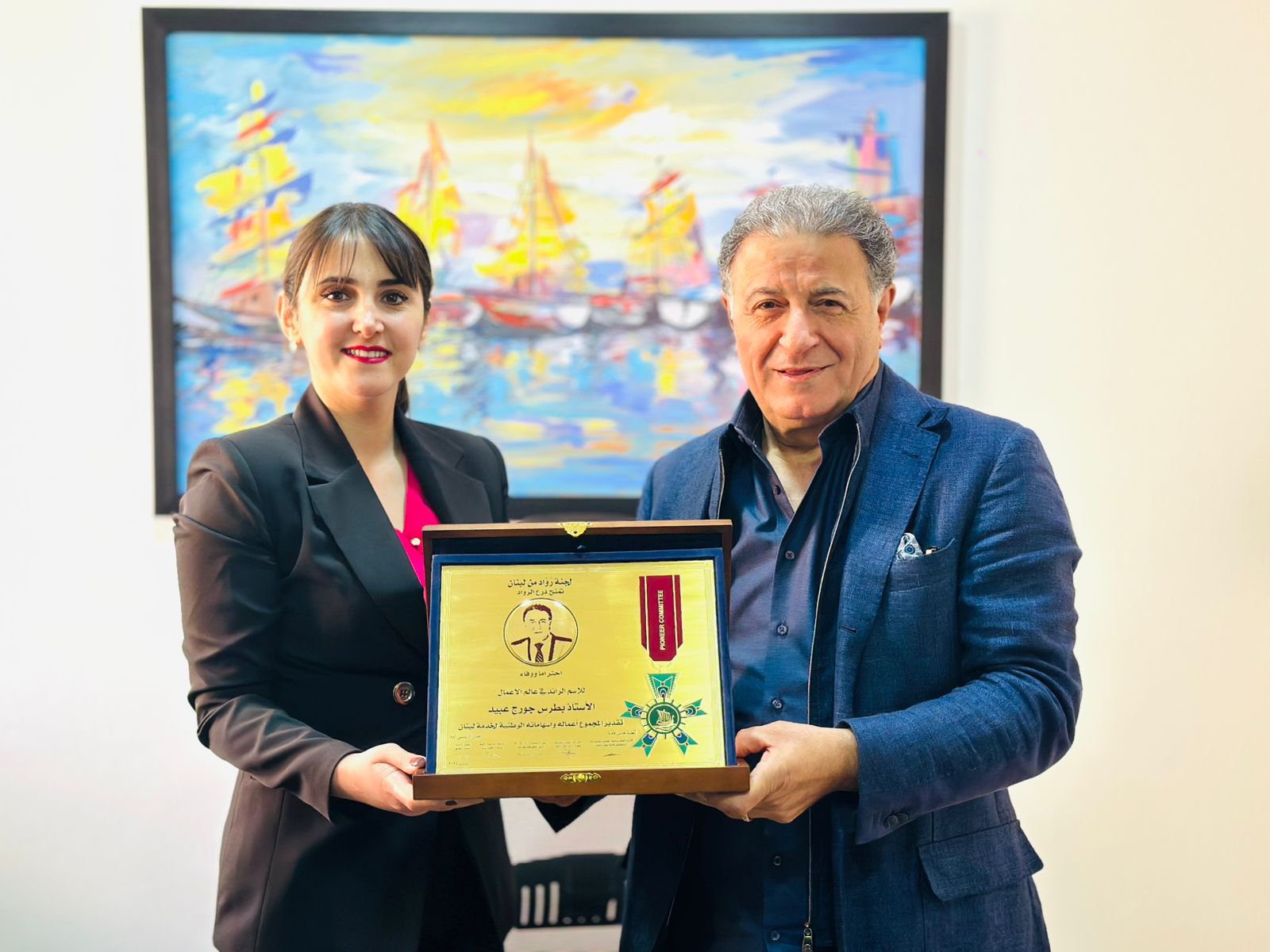 “رواد من لبنان” كرمت بطرس جورج عبيد على جهوده في مجال الأعمال والمبادرات الإنسانية “رواد من لبنان” كرمت بطرس جورج عبيد على جهوده في مجال الأعمال والمبادرات الإنسانية