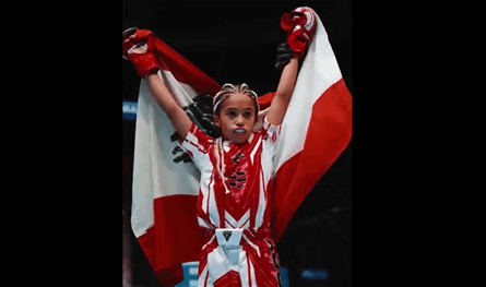 سكاي شادي زغيب تتوج بطلةً للعالم في الفنون القتالية المختلطة للناشئين 2026