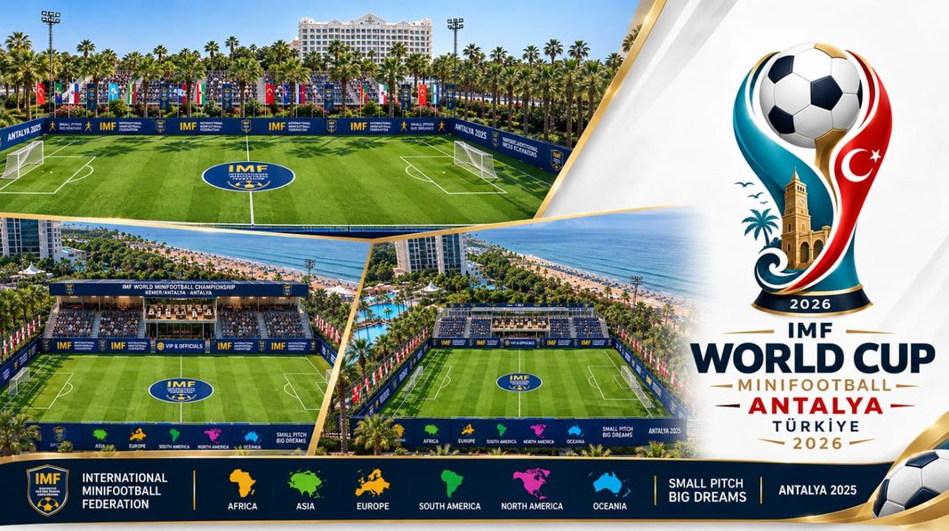أنطاليا تتأهب لاحتضان كأس العالم لكرة القدم المصغرة 2026 بمشاركة 16 منتخبًا أنطاليا تتأهب لاحتضان كأس العالم لكرة القدم المصغرة 2026 بمشاركة 16 منتخبًا